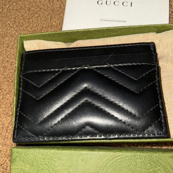 Gucci Black Leather Card Holder - Picture 3 of 6